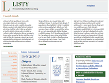 Tablet Screenshot of listy.cz